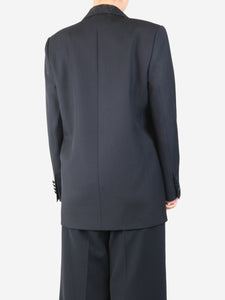 Celine Black wool blazer - size UK 12