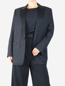 Celine Black wool blazer - size UK 12