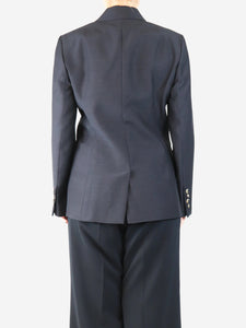 Gabriela Hearst Black double-breasted wool jacket - size UK 14
