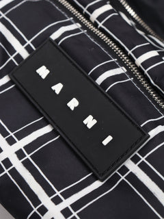 Black and white check nylon crossbody bag Cross-body bags Marni 
