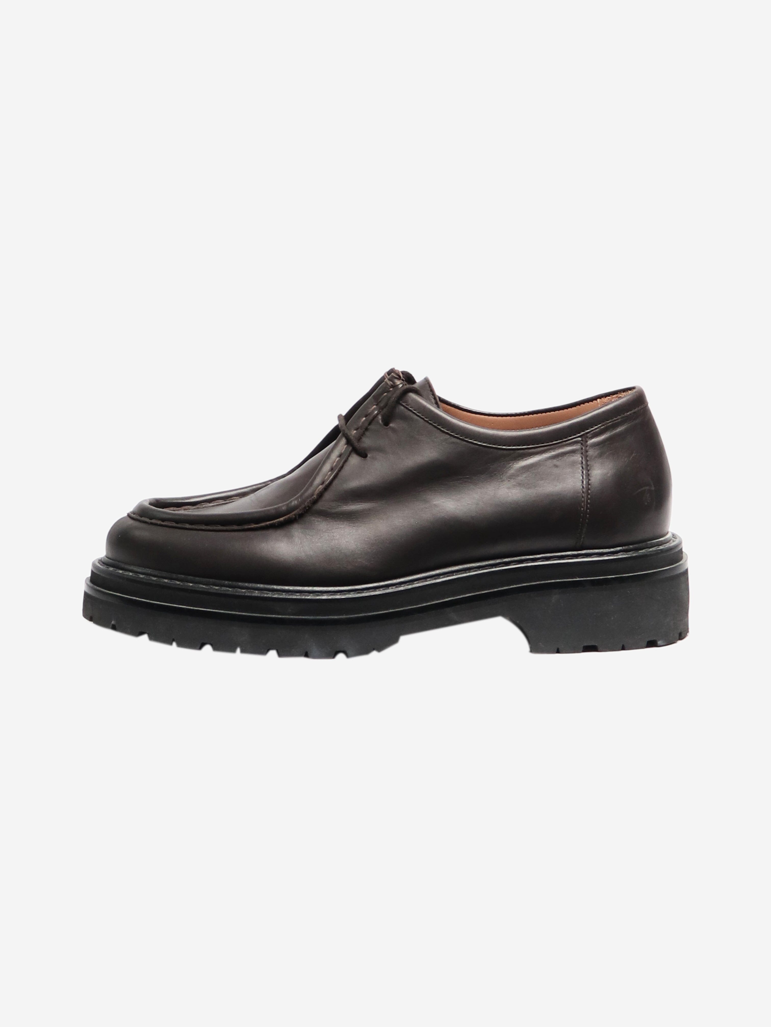 Brown Derby shoes - size EU 38 (UK 5) Flat Shoes Legres 