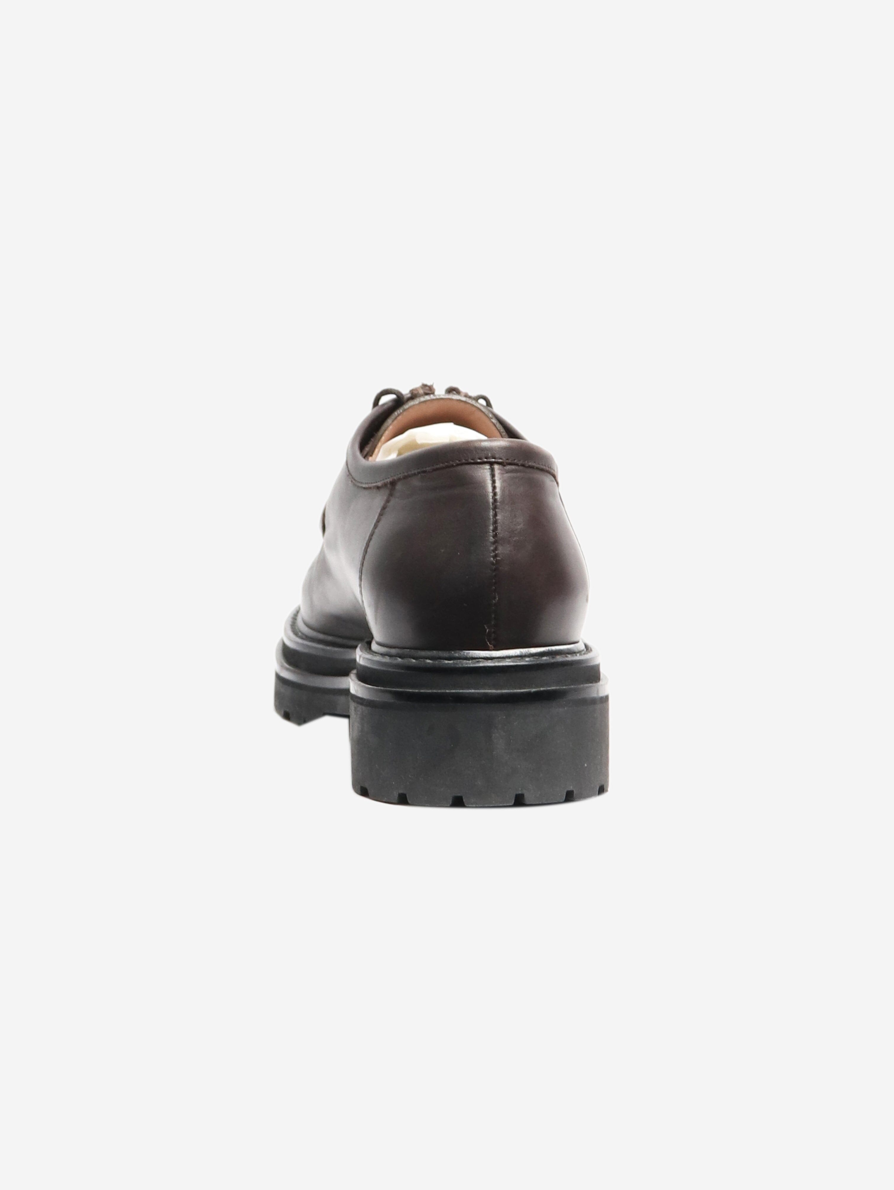 Brown Derby shoes - size EU 38 (UK 5) Flat Shoes Legres 