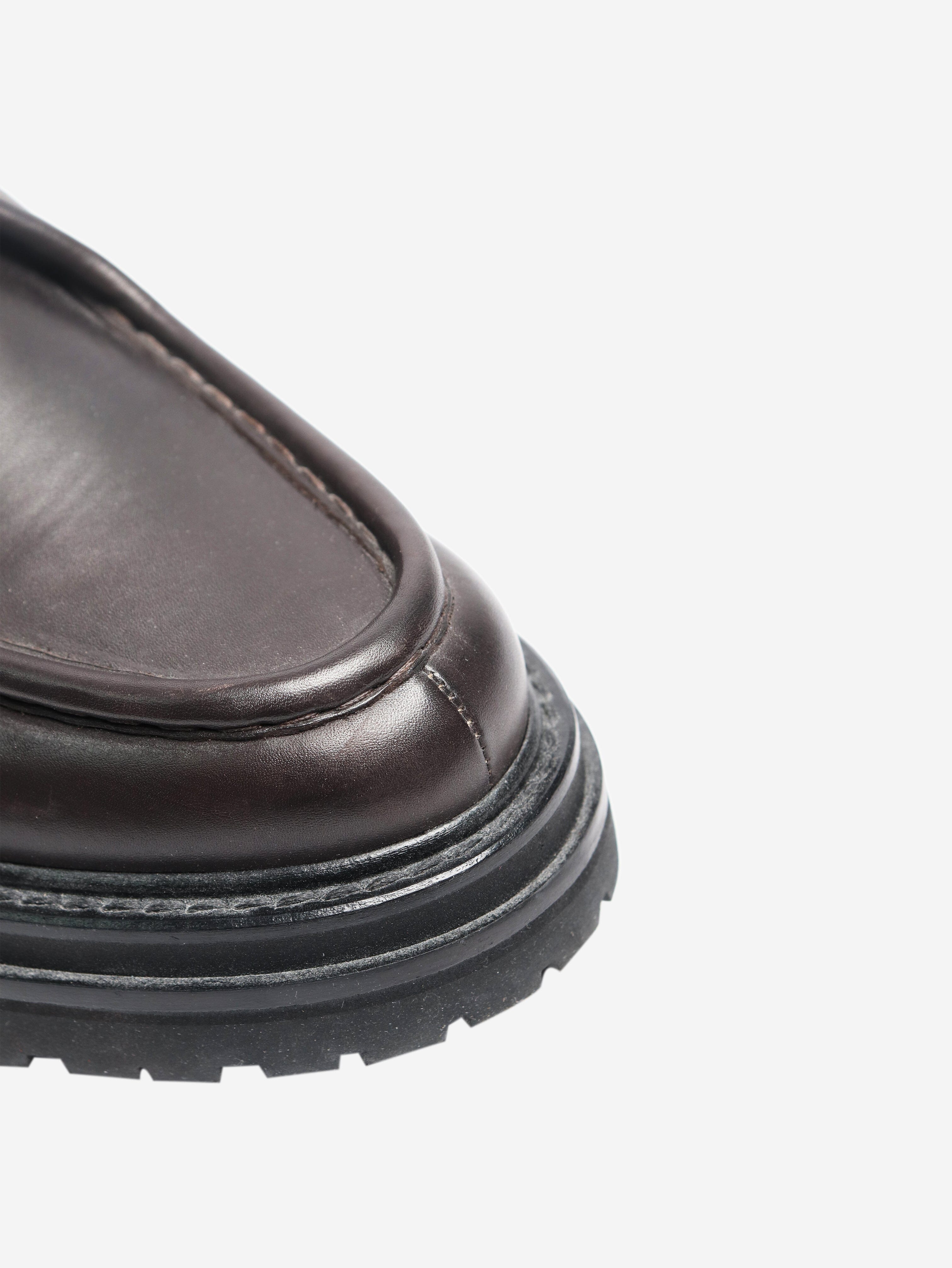 Brown Derby shoes - size EU 38 (UK 5) Flat Shoes Legres 