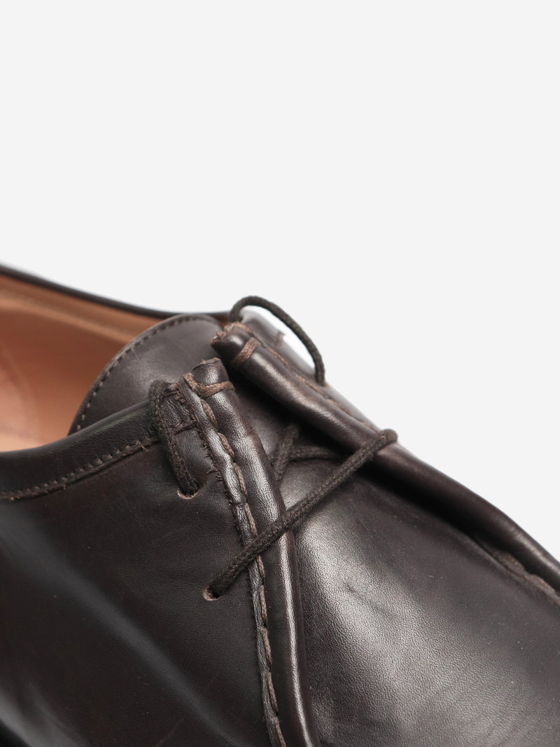 Brown Derby shoes - size EU 38 (UK 5) Flat Shoes Legres 