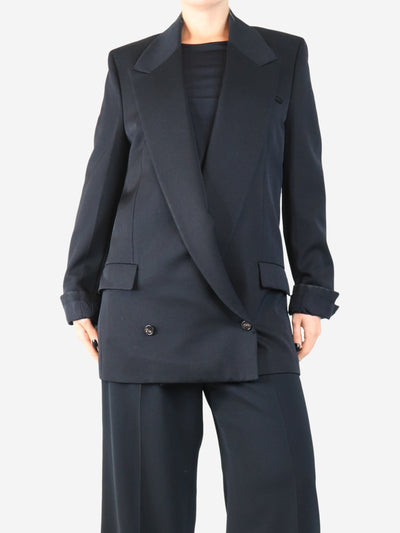 Black double-breasted jacket - size UK 8 Coats & Jackets Bottega Veneta 