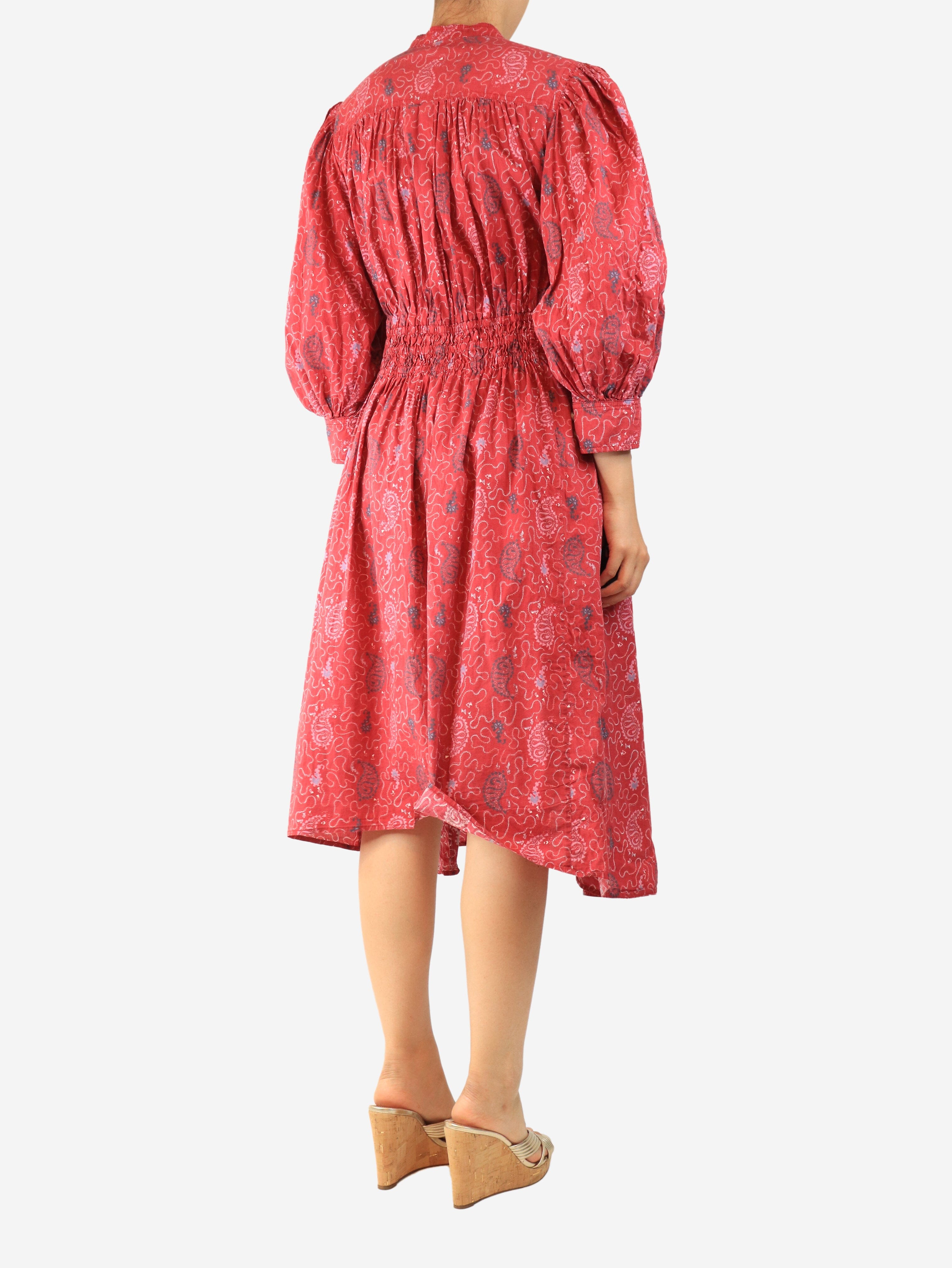 Red printed midi dress - size M Dresses Isabel Marant 