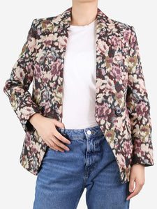 Vilshenko Multicoloured floral jacquard blazer - size UK 8