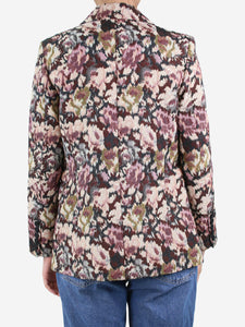 Vilshenko Multicoloured floral jacquard blazer - size UK 8