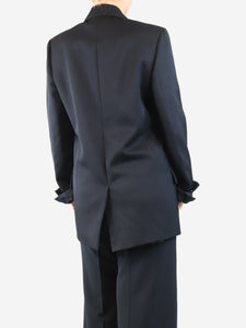 Bottega Veneta Black double-breasted jacket - size UK 8