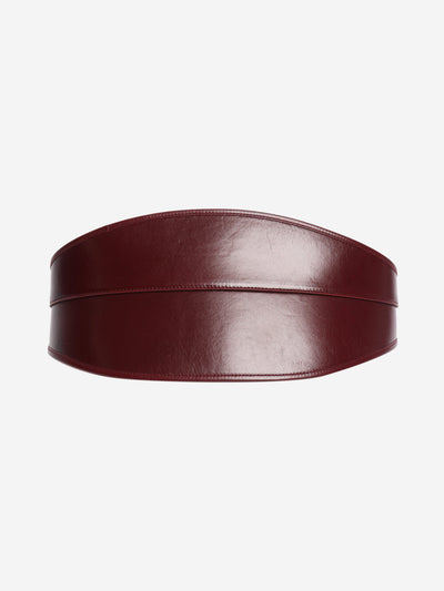 Wine leather belt Belts Alexander McQueen 
