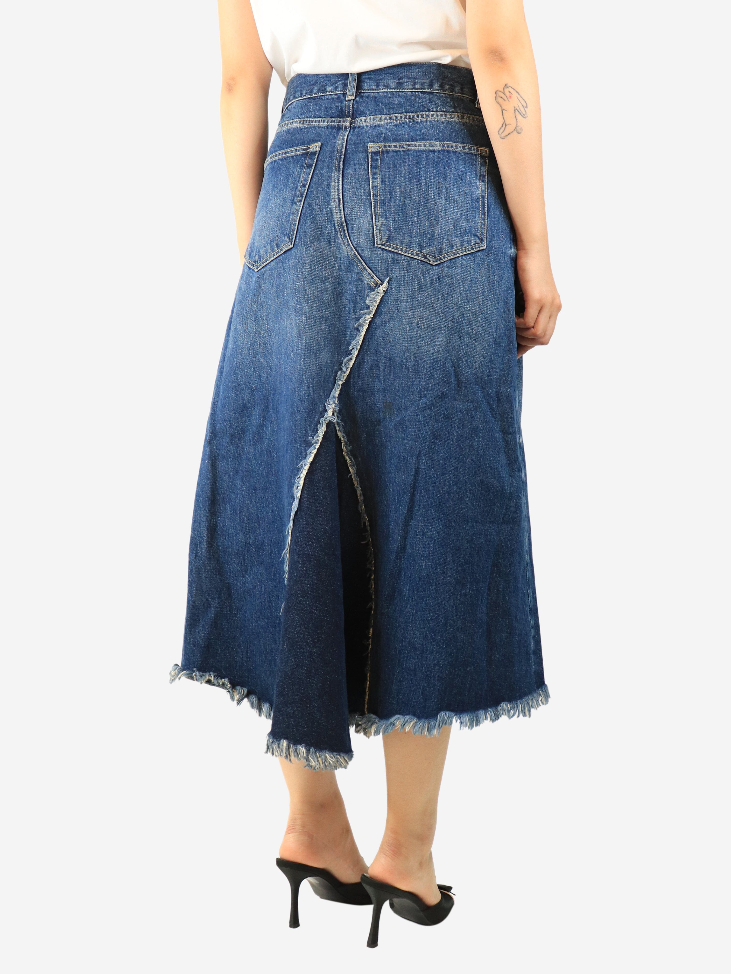Blue mini denim skirt - size UK 10 Skirts Raey 
