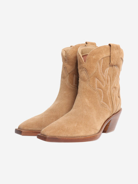 Toasted coconut Otto mini western boots - size EU 39 alternate image