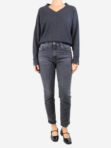 AG Grey ex-boyfriend jeans - size UK 8