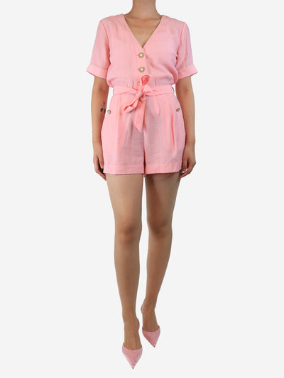 Pink belted playsuit - size S Jumpsuits Jonathan Simkhai 