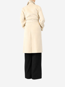 Neutral belted wool coat - size UK 12 Coats & Jackets S Max Mara 