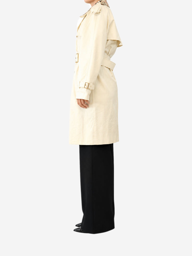 Cream belted trench coat - size UK 10 Coats & Jackets Burberry 