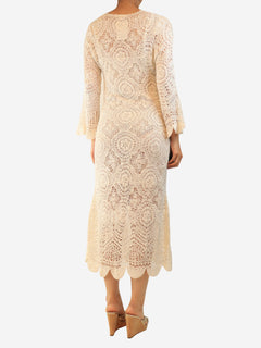 White crochet maxi dress - size M Dresses Love Shack Fancy 