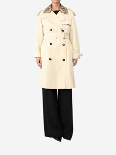 Cream belted trench coat - size UK 10 Coats & Jackets Burberry 