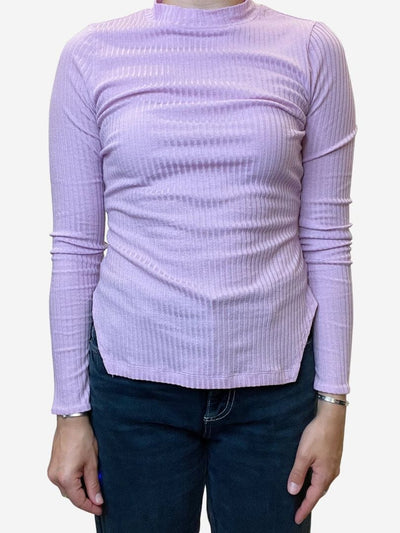 Pink ribbed knit top - size S Tops Rejina Pyo 