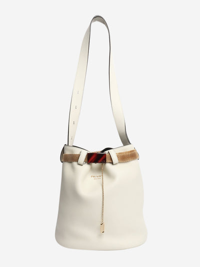 White leather bucket bag Cross-body Bags Prada 