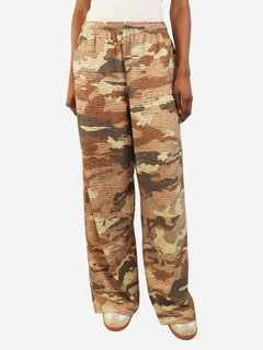Brown desert camo wide-leg trousers - size XS Trousers Acne Studios 