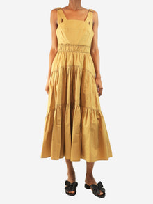 Neutral tiered midi dress - size UK 6 Dresses Proenza Schouler 