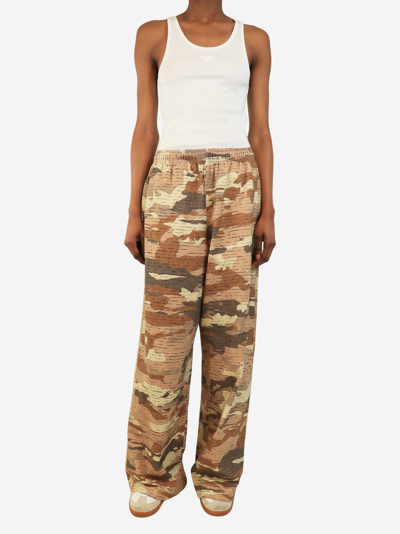 Brown desert camo wide-leg trousers - size XS Trousers Acne Studios 