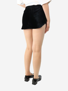 Brunello Cucinelli Black velvet mini shorts - size S