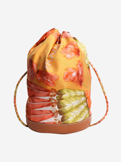 Orange Brazil satin cool backpack Backpacks Hermes 