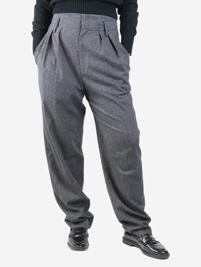 Grey straight-leg trousers - size UK 10 Trousers Isabel Marant Etoile 