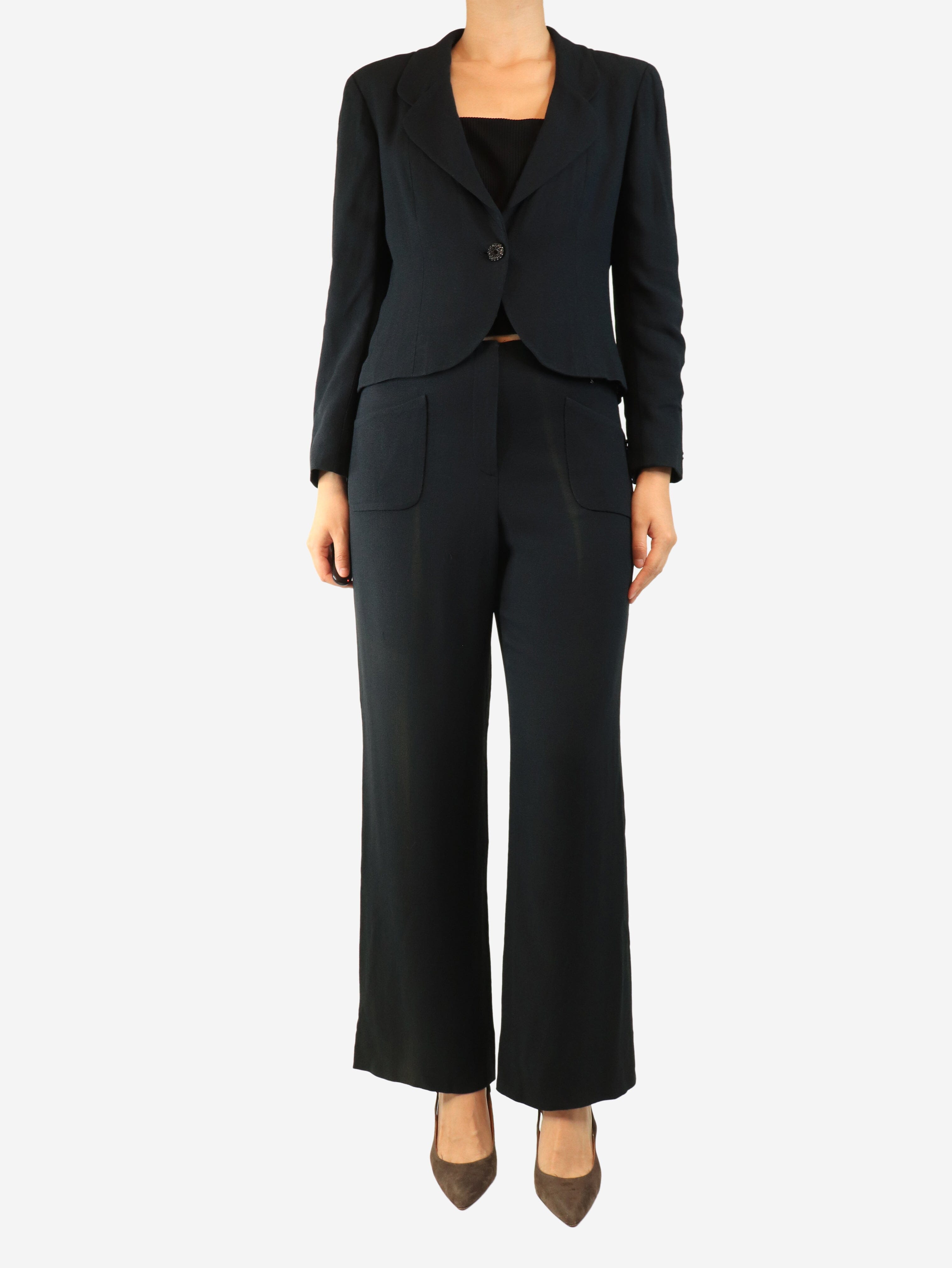 Navy jacket and trouser set - size UK 14 Sets Chanel 