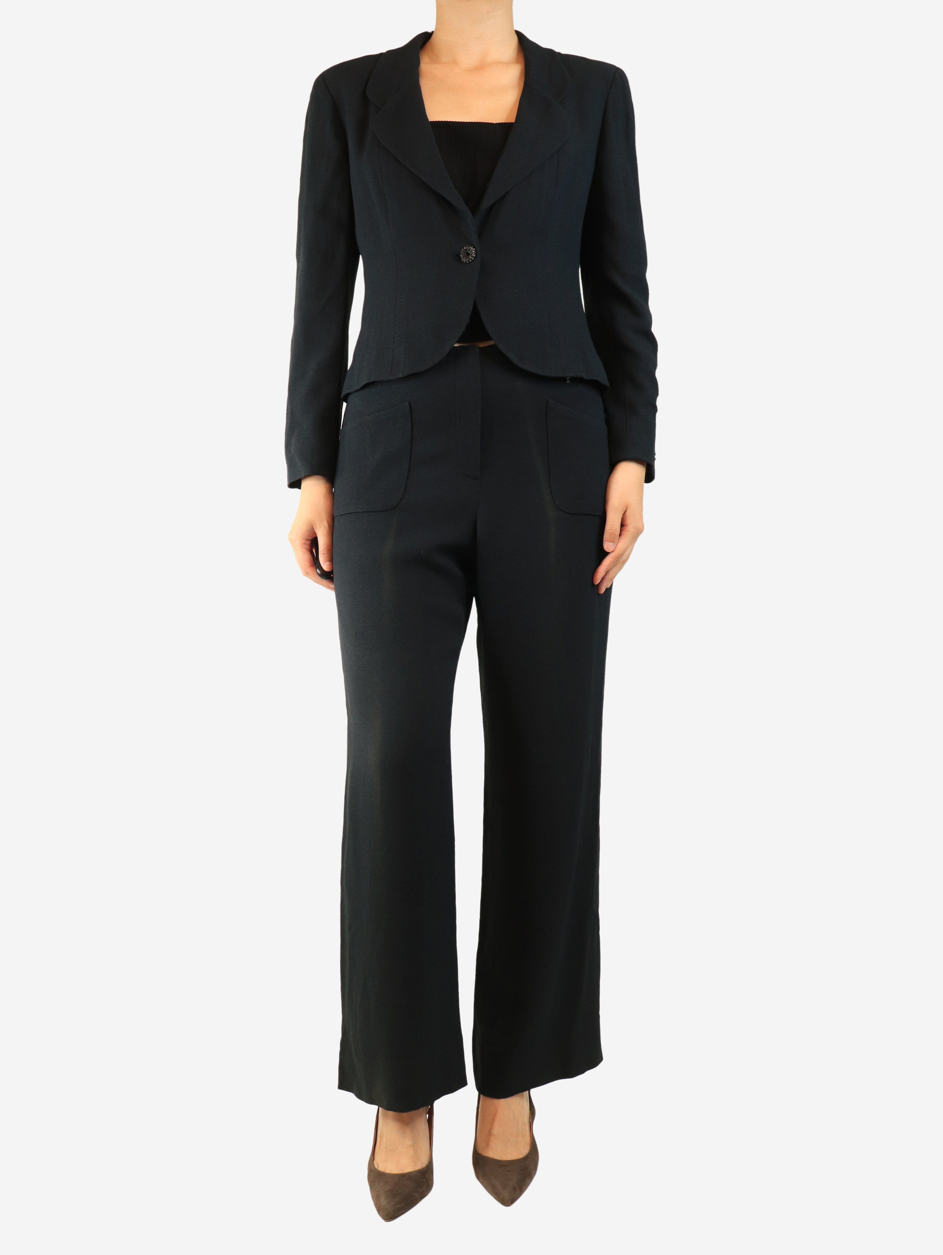 Navy jacket and trouser set - size UK 14 Sets Chanel 