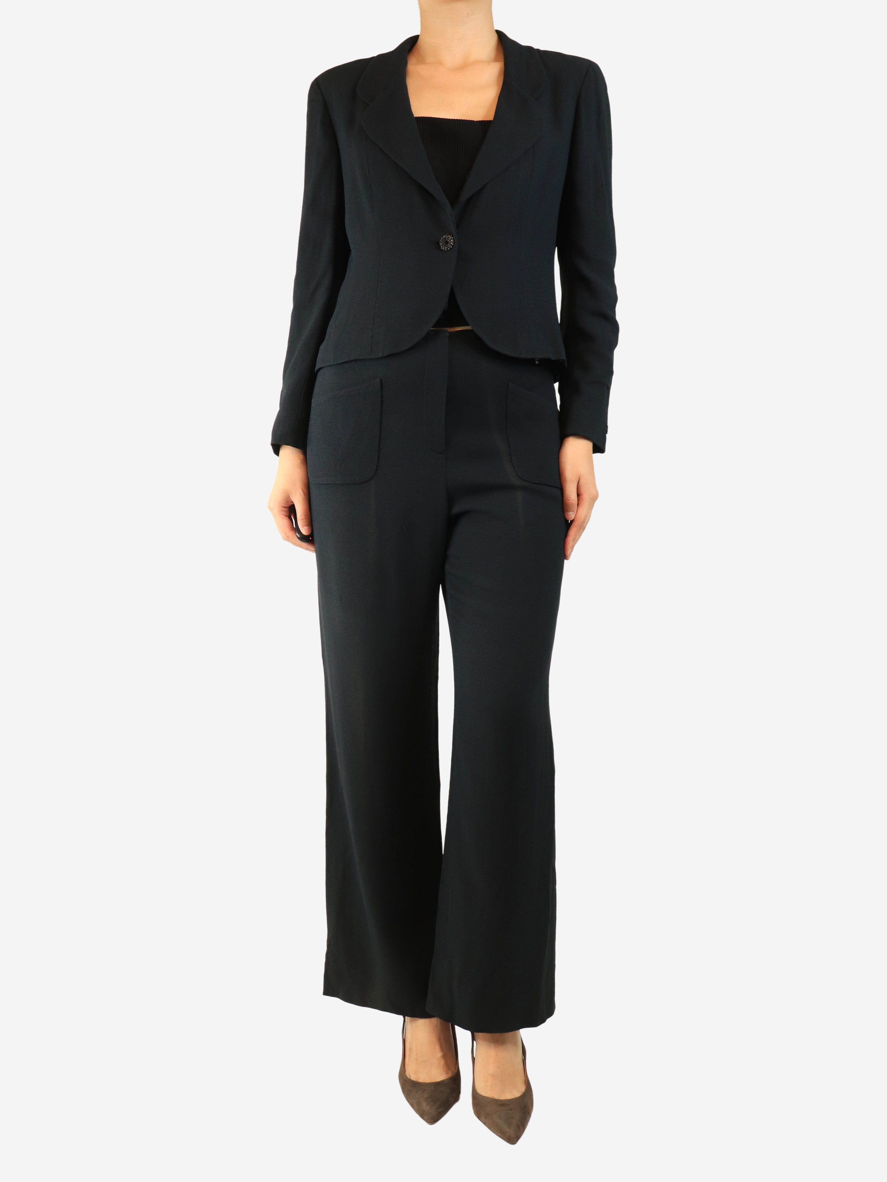 Navy jacket and trouser set - size UK 14 Sets Chanel 