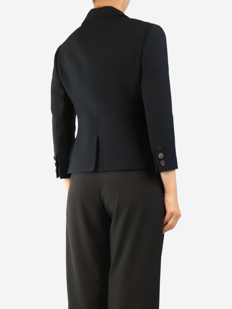 Black wool-blend jacket - size UK 12 Coats & Jackets Dior 