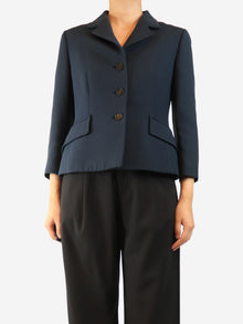 Navy wool-blend jacket - size UK 12 Coats & Jackets Dior 