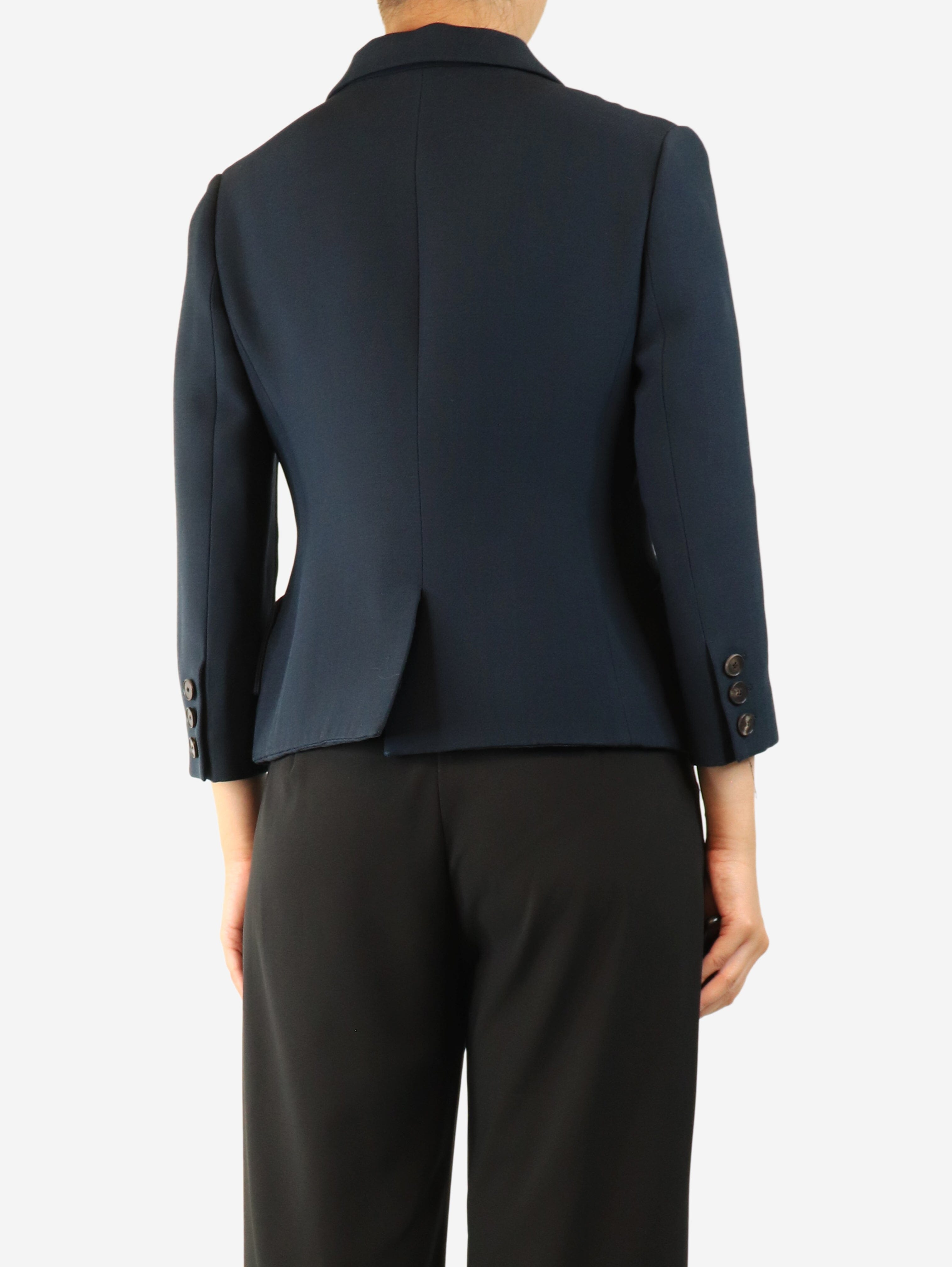 Navy wool-blend jacket - size UK 12 Coats & Jackets Dior 