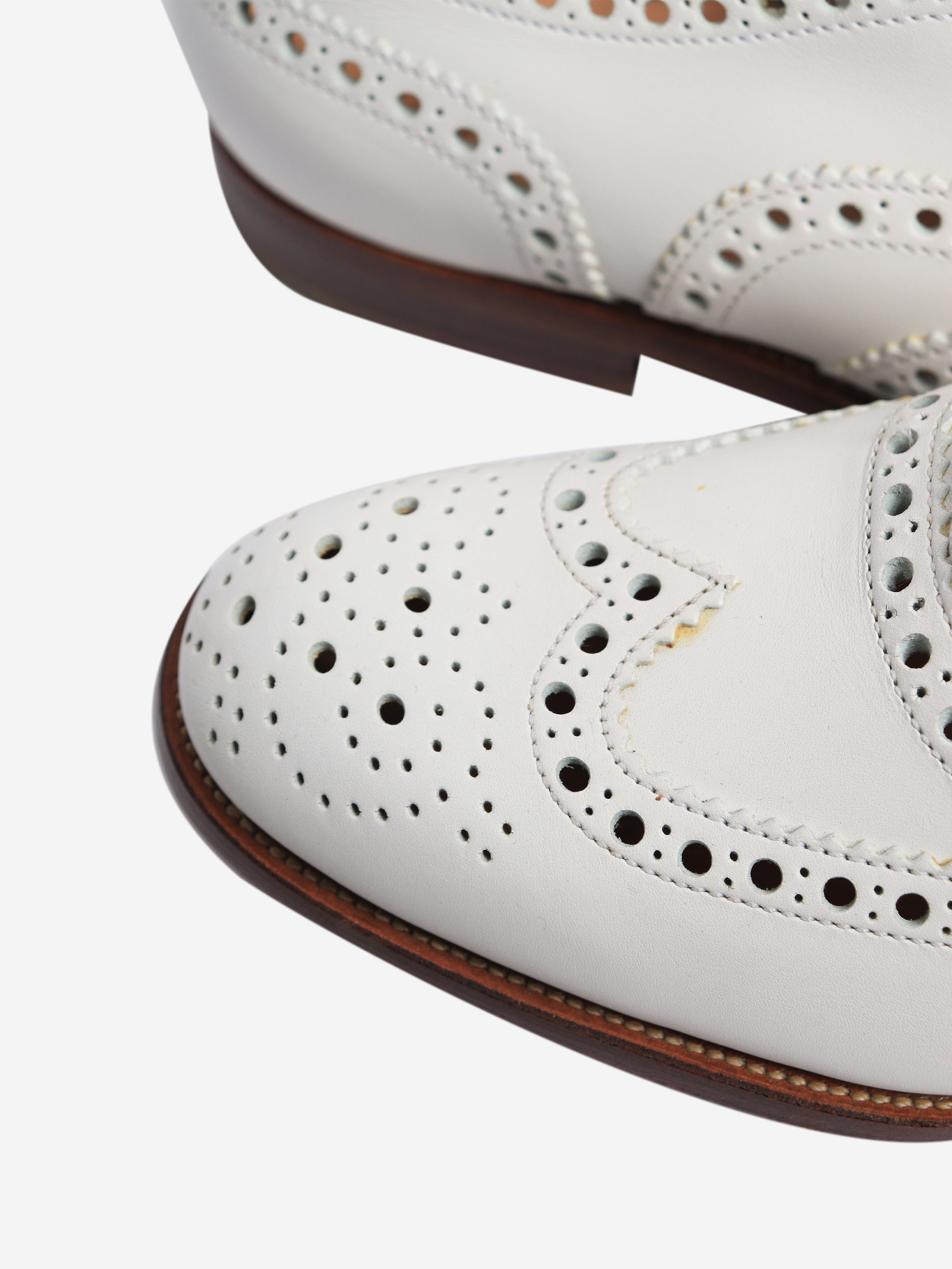 Church's White brogues - size EU 35.5 Flat Shoes Church's 
