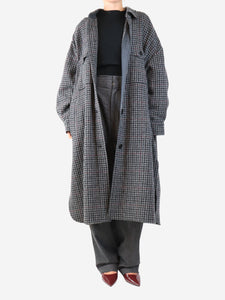 Isabel Marant Etoile Grey houndstooth coat - size M