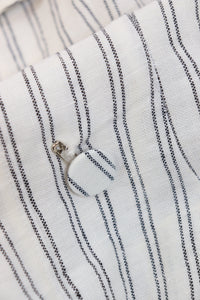 Altuzarra White and black striped button-front sundress - size UK 10