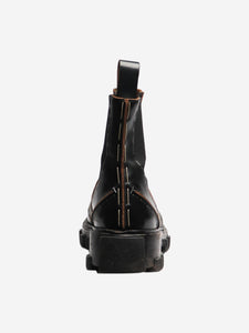 Balenciaga Black leather panelled Chelsea boots - size EU 38