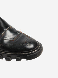 Balenciaga Black leather panelled Chelsea boots - size EU 38