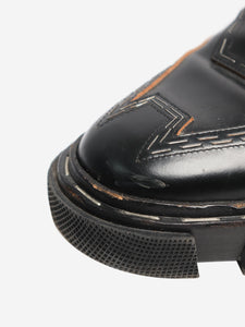Balenciaga Black leather panelled Chelsea boots - size EU 38