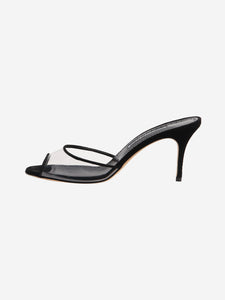Manolo Blahnik Black Jadifa transparent sandals - size EU 38.5