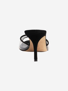 Manolo Blahnik Black Jadifa transparent sandals - size EU 38.5