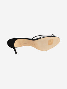 Manolo Blahnik Black Jadifa transparent sandals - size EU 38.5
