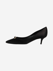 Roger Vivier Roger Vivier Black satin embellishment heels - size EU 36 (UK 3)