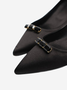 Roger Vivier Roger Vivier Black satin embellishment heels - size EU 36 (UK 3)
