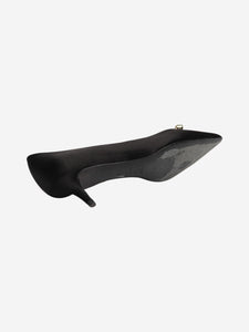 Roger Vivier Roger Vivier Black satin embellishment heels - size EU 36 (UK 3)