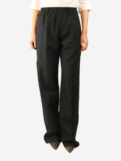 Black elasticated wool-blend trousers - size S Trousers Burberry 