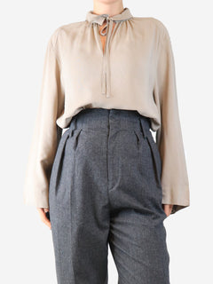 Neutral cashmere roll-neck jumper - One size Knitwear N.Peal 